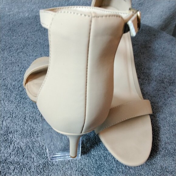 Ankis Nude Ankle Strap Heels Size 8.5B (M) Stiletto Heels Sandals open Toe - Picture 7 of 12
